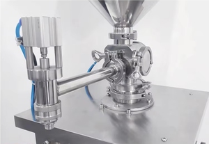 מכונת מילוי אנכיים חצי אוטומטית חדשה עבור שמפו ג 'ל גילוח קרם-הפעלה קלה אחריות לשנה עסק קטן - Product Image 4