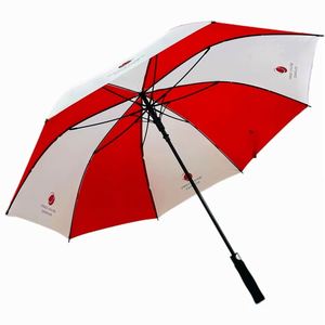 Parapluies de golf semi-automatiques modernes personnalisés avec logo imprimé, résistants au vent, en tissu pongé 190T, cadeaux d'affaires promotionnels - Product Image 2