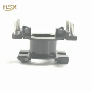 Stable Bakelite/phenolic/plastic Transformer Bobbin PQ3220 Vertical 6+6 Pin With High Temperature Resistance And High Stability