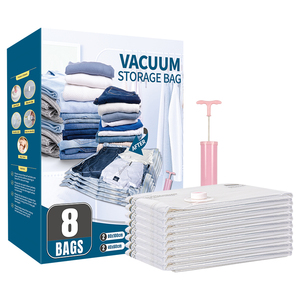 Bolsa de Almacenamiento al Vacío Comprimida, Ahorradora de Espacio, Ecológica, a Precio de Fábrica, con Protección Antiexplosión para Ropa, Ropa de Cama y Zapatos - Product Image 1