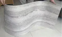 Les tuiles extérieures intérieures en brique fendue souple en ardoise fine ressemblent à de la vraie pierre revêtement mural en pierre flexible de qualité