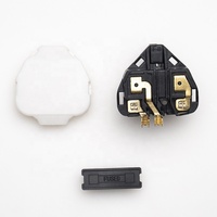 Prix de gros d'usine accessoires électriques britanniques câble d'alimentation en laiton pur PIN PBT fusible ignifuge 13A BS insert de prise mâle