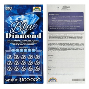 Billets de loterie à succès en papier noir, livraison rapide, en stock, pour jeux et paris - Product Image 5