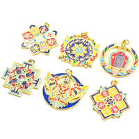 Pendentifs en alliage de voiture de style tibétain pour la commémoration touristique, Neuf Palaces, Huit Trigrammes et Porte-bonheur à suspendre