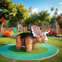 Dinosaure animatronique grandeur nature, scooter électrique rechargeable, réaliste, pour intérieur/extérieur, idéal pour les centres commerciaux et les aéroports