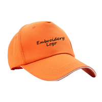 Casquettes de sport 6 panneaux style urbain pour hommes en coton coupe-vent, casquette de baseball avec logo brodé personnalisé, modèle courant