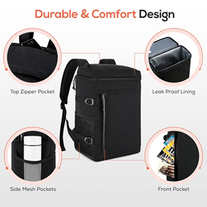 New Durable Picnic Backpack <b>Cooler</b> Bag With Leakproof <b>Cooler</b> Bag Soft Insulated Hiking Camping Backpack <b>Cooler</b> <b>Outdoor</b> Bag Beer - Product Image 2