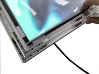 Assurance qualité - Panneau magnétique suspendu en aluminium écologique ZZFY-Magnet M034-W - Boîte à lumière LED pour enseigne de restaurant