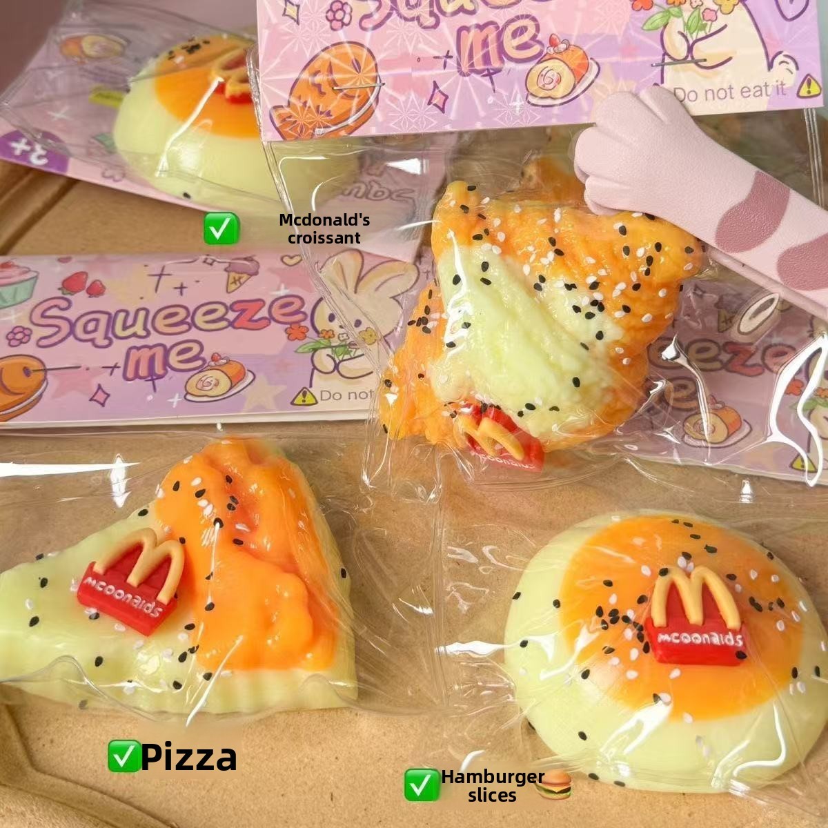 Giocattolo Squishy McDonald's [Consegna in stile casuale]