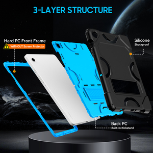 Đen + Xanh Heavy Duty chống sốc gồ ghề bảo vệ trường hợp đối với Galaxy Tab A9 cộng với 11 "<span class=keywords><strong>Samsung</strong></span> Máy tính bảng X210/x216/x218 - Product Image 4