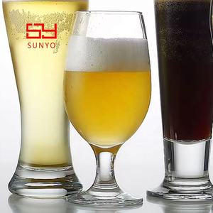 برومو مخصص بالجملة كريستال خالي من الرصاص ذو علامة تجارية عالية الخصر زجاج بيرة 16 أونصة للبار - Product Image 6