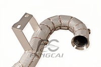 Tuyau de descente droit isolé en acier inoxydable pour Mercedes Benz W177 A180 A200 1.3T M282 – Amélioration des performances des échappements