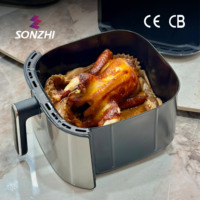 Oven Listrik Serbaguna 2026 Baru, Kapasitas 10L, Bahan Stainless Steel Persegi, Smart Touch, Air Fryer, Microwave, Hemat Energi, Bebas Minyak, Untuk Rumah Tangga