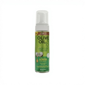 Mousse coiffante unisexe à l'huile d'olive bio, fixation extra forte, personnalisable en usine - Product Image 1
