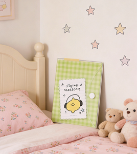 Quaderno a Fogli Mobili Trasparente con Griglia Gialla, Stile Fresco e Carino, Personalizzabile all'Ingrosso per Negozi di Cancelleria Studentesca - Product Image 2