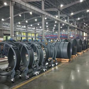 Industrial Low Noise 2m 8ft Blade Diameter Free <b>Standing</b> HVLS Commercial Ventilation Fan Touch <b>Control</b> Aluminum Alloy Motor IP55 - Product Image 3