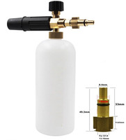 Adaptateur de remplacement haute pression NBT Accessoire pour rondelle Matériau premium Adaptateur pour pistolet à mousse de neige Connecteur pour pistolet à mousse de pulvérisation