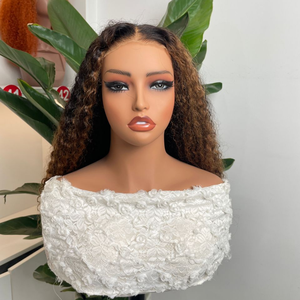 <span class=keywords><strong>Perruque</strong></span> en cheveux humains bouclés birmanes 7x5 avec dentelle frontale, perruques vierges à cuticules alignées T1B/4, perruques sans colle en cheveux humains avec dentelle frontale - Product Image 4