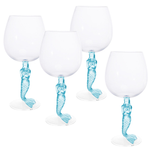 Verres à vin empilables, ensembles de 4 pièces, gobelets en plastique colorés et personnalisés, gobelets en acrylique avec motif de <span class=keywords><strong>poisson</strong></span> en relief - Product Image 4