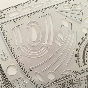 Regla Multifuncional DF 81 de PVC con Escala Especial para Mapas, Herramienta Manual para Actividades al Aire Libre, Excursiones, Campismo y Senderismo - Product Image 1