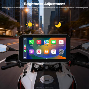 Portable Quick Release <b>Motorcycle</b> Screen 5.5 Inches Wireless <b>CarPlay</b> Android Auto 1080P Camera Display <b>GPS</b> Navigation with BSD - Product Image 6