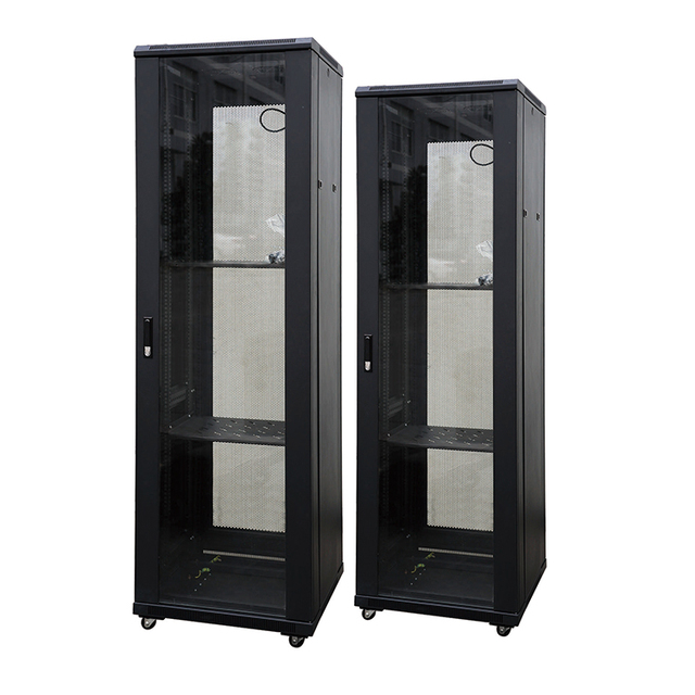 HUAMAI Network Rack Server 42U 19 Inch Cold Rolled Steel IP20 Protection 800Kg Load Capacity Floor Standing Network Cabinet