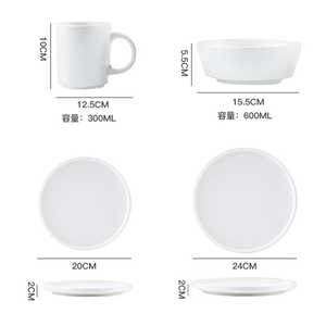 Luxury Vintage Eco-Friendly Ceramic Dinner <b>Sets</b> for Hotels OEM/ODM Plate Bowl <b>Set</b> Reactive Glaze Stoneware Dishwasher <b>Microwave</b> - Product Image 2