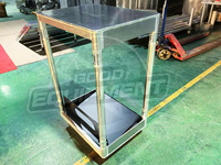 Carrito de Transporte Plegable de Aluminio con Ruedas para Altavoces Line Array, Ajustable en Altura
