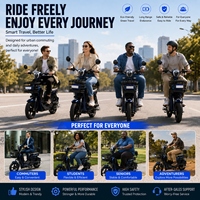 Scooter électrique fabriqué en Chine, nouveau design de couleur, vitesse rapide, tout-terrain, vélo électrique longue portée