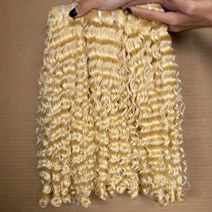 Vente chaude de haute qualité 100% birman bouclés Double trame Extensions de cheveux cuticules alignés faisceaux de cheveux humains - Product Image 2