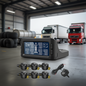 Sensor Digital de Presión de Neumáticos para Camiones de 6 Ruedas, Remolques, Autobuses, Pantalla LCD, Carga USB Externa, Monitoreo 24h - Product Image 2
