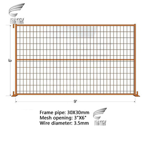 Tấm chắn tạm thời bằng ống vuông với lưới thép hàn dùng cho xây dựng và an ninh công trường - Product Image 2