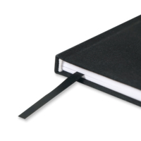 Cuaderno de tapa dura negro de lino con estampado personalizado, Diario espiritual para la salud mental, libro planificador motivacional de autocuidado diario
