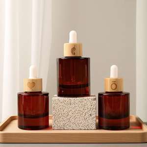 Hao Yuans neues Design 30ml und 50ml rotbraune Glasflaschen mit ätherischen Ölen - Product Image 2