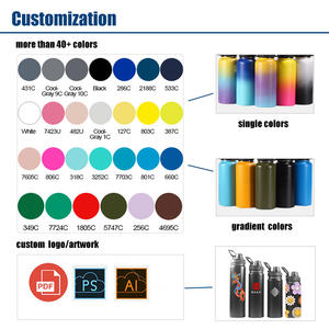 Groothandel Dubbele Wand Thermische Vacuüm Kolf Sport Waterfles Fles Roestvrij Staal Thermosfles Vacuüm Fles & Thermosflessen - Product Image 4