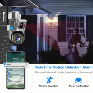 LETONDA akıllı açık çift Lens kızılötesi kamera 4G güneş enerjili gözetim IP kameralar CMOS görüntüleme sensörü hafıza kartı bulut - Product Image 2