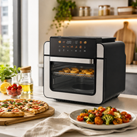 Friteuse à air numérique électrique grande capacité 15L 1800W, four sans huile avec contrôle de minuterie 90 min pour la cuisine domestique