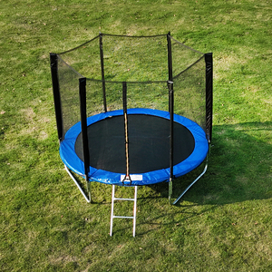 <span class=keywords><strong>Trampoline</strong></span> de divertissement familial pour enfants en plein air en acier inoxydable renforcé de <span class=keywords><strong>8</strong></span> <span class=keywords><strong>pieds</strong></span> - Product Image 1