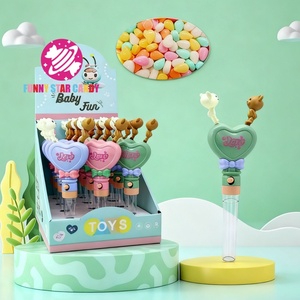 Caramelos de Plástico con Forma de Corazón, Dulces de Colores, Regalo para Niños, Tabletas de Azúcar en Tubo, Ositos de Peluche - Product Image 1