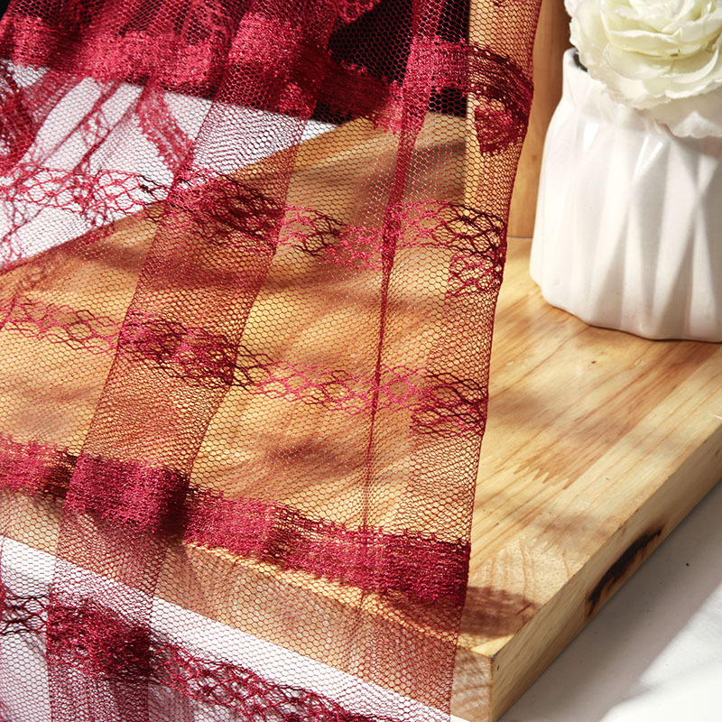 Lightweight Lace Style Polyester Mesh Fabric