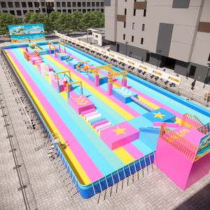 Parc aquatique flottant commercial à prix d'usine, parcours d'obstacles géant et amusant pour les grands enfants et les adultes - Product Image 1