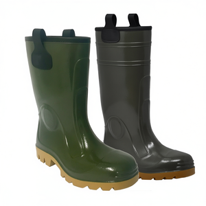 Botas de Seguridad Ttake Verdes de PVC hasta la Rodilla, Talla 47, con Suela Para Sole - Product Image 2