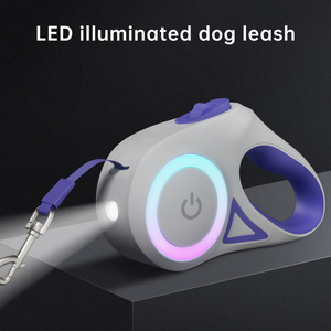 2025년 신제품 트렌디한 리트랙터블 디자이너 도매 5m 라이트 스마트 애완견 목줄 - Product Image 1