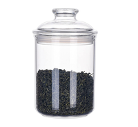 Pot d'apothicaire en acrylique de 24oz avec couvercle hermétique Bague d'étanchéité en silicone Boîte parfaite Conteneur Sucre Thé Épices Herbes Coquilles