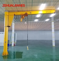 Jib Crne 360 autoportant de haute qualité °   Grue à flèche rotative murale de type pilier pour poste de levage en usine