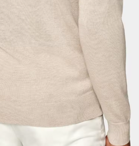 Cárdigan con Cremallera para Hombre, Estilo Clásico, Personalizado |   Abrigo de Punto Marrón Claro de Invierno, Suéter Informal de Estilo Ecuestre - Product Image 4