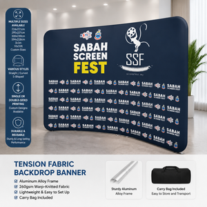 Custom Pillow Backdrops Fabric 8x8 Durable Tension Fabric <strong>Background</strong> for Wedding Party Event Backdrop Stand - Product Image 4