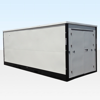 Mini structure métallique préfabriquée mobile économique 12 pieds 16 pieds 19 pieds 20 pieds Maisons d'entreposage portatives Conteneur pliant