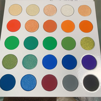 Palette de fards à paupières DIY avec 25 fards ronds de 26,5 mm, sans marque, pour étiquette privée