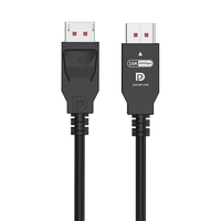   Câble 2.1 16K 60Hz 80Gbps UHBR20 DP vers DP, synchronisation audio-vidéo, coque ABS, gaine en PVC pour moniteur PC, projecteur